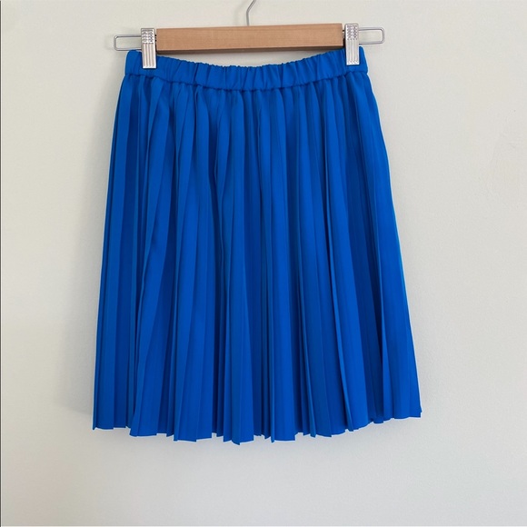 Kate Spade Saturday blue pleated skater mini skirt - Picture 2 of 9